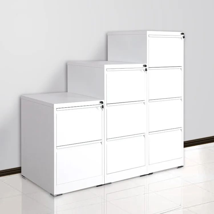 Good  Quality Wholesale 2 3 4 Drawers Cabinet with Card Holder Vertical Office Metal File Cabinet