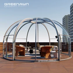 Transparent/Tan /Bluish/Greenish/Milky White Polycarbonate Bubble Tent House For sale