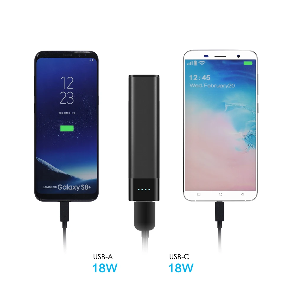  Новый внешний аккумулятор 5000 мАч с одним USB-портом мощностью 18 Вт usb-портом для быстрой зарядки
