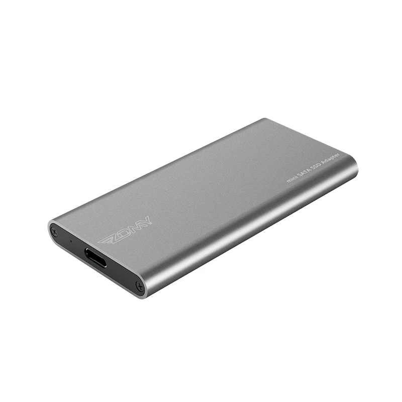 
mSATA to USB 3.1 Gen2 6GBPS SSD Enclosure with USB Type C Interface for mSATA Internal Solid State Drive 
