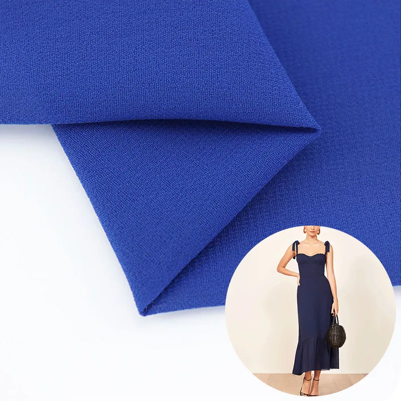 75D pearl chiffon fabric spring and summer polyester drape georgette messy hemp cloth