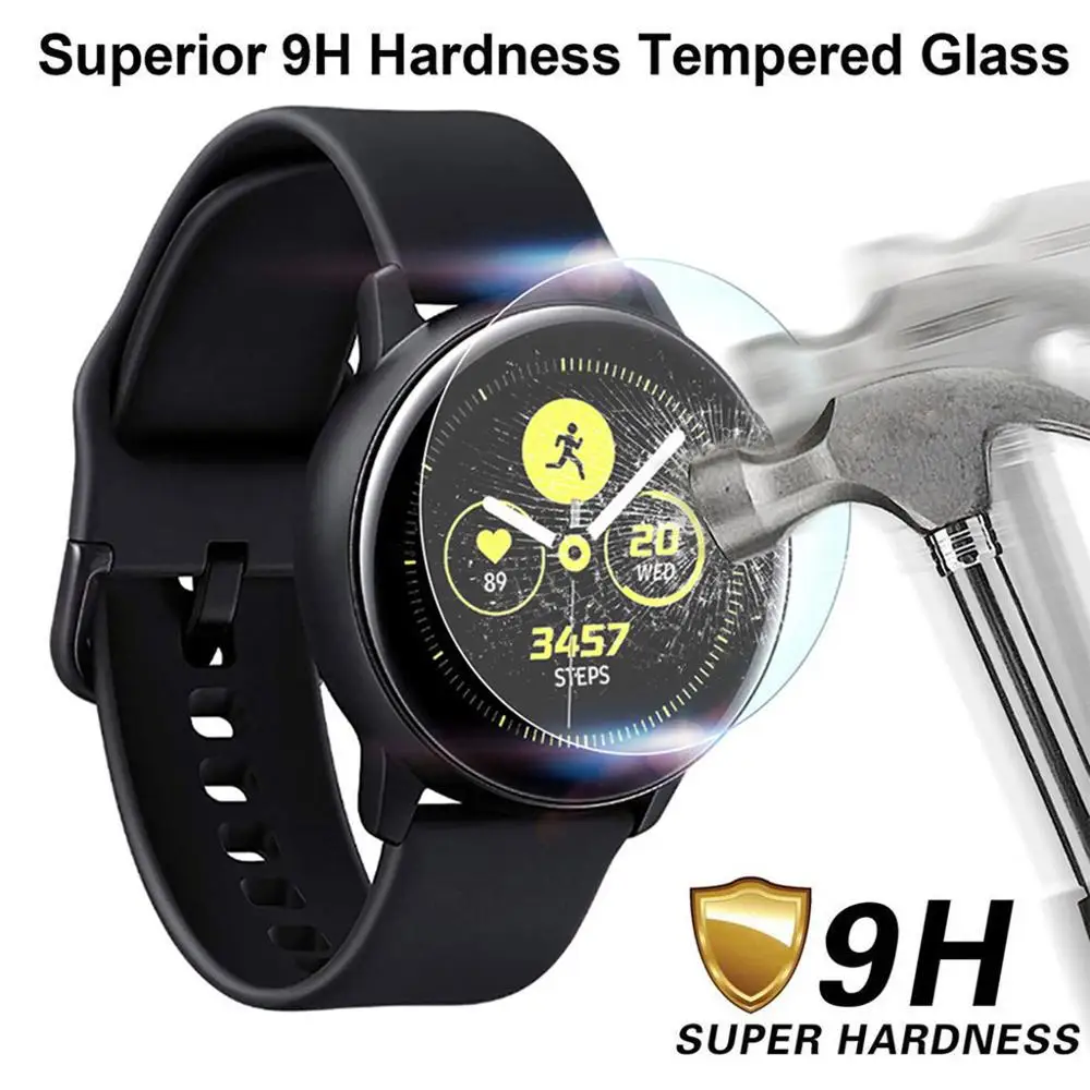 Защита экрана 2019 для Samsung Galaxy Watch Active 2 44 мм 3 шт. в упаковке 1 упаковка чехол из закаленного стекла прозрачная защитная
