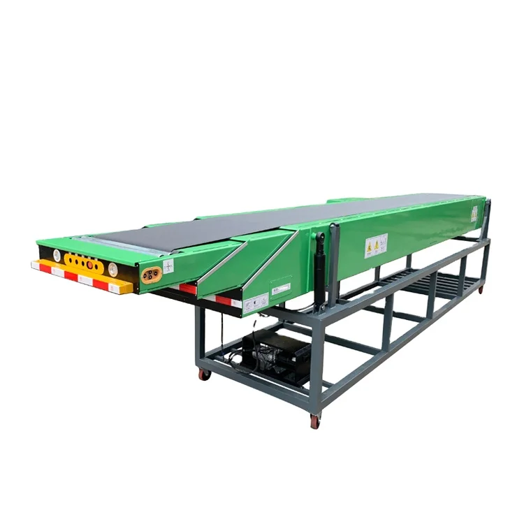 Movable Telescopic Belt Conveyor System Automatic Hydraulic Container Loading Unloading Transmission Conveyor with Factory Price