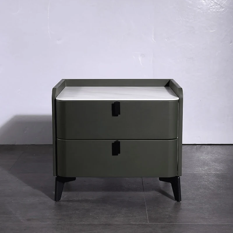 Nightstands Square Bedroom Wireless Charging Storage Drawer Cabinet Furniture Cabinet Night Stand Bedside Table