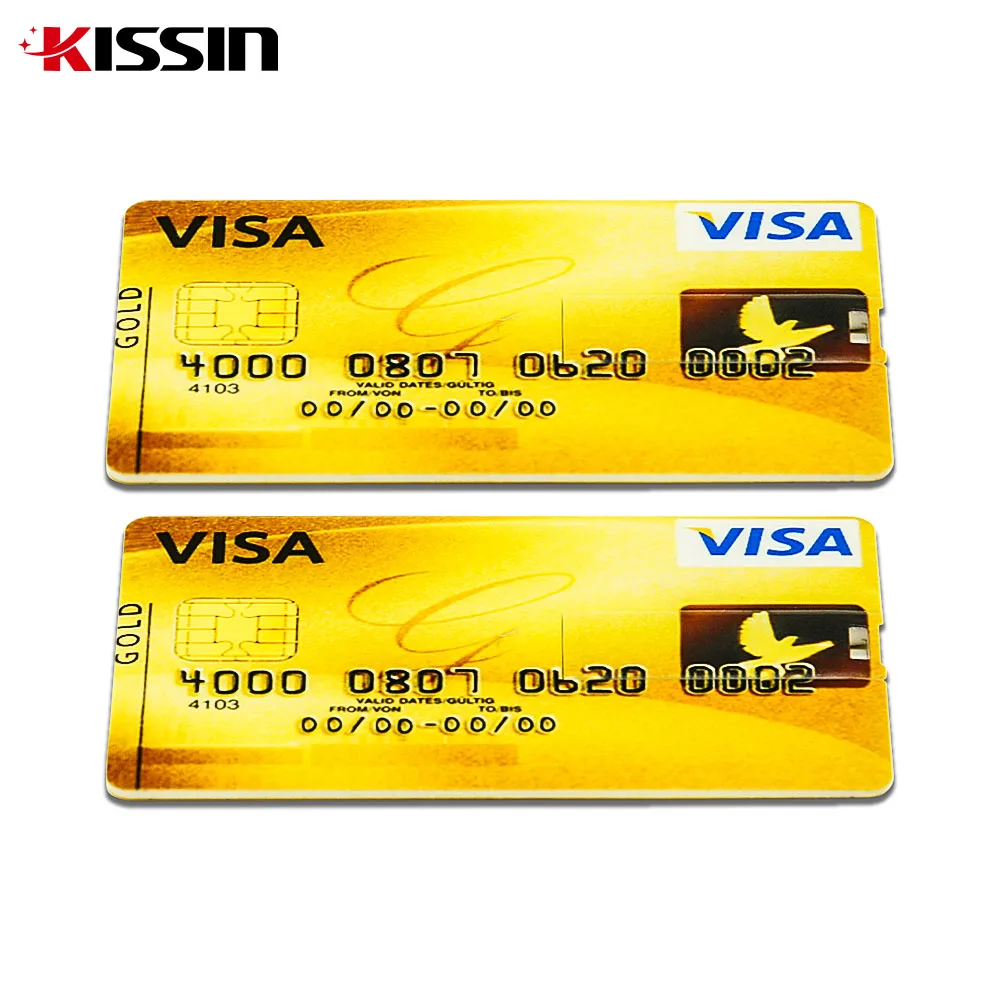 Wholesale Plastic Credit Card Type 4GB 8GB 16GB 32GB USB Flash Drives Business Card USB Stick