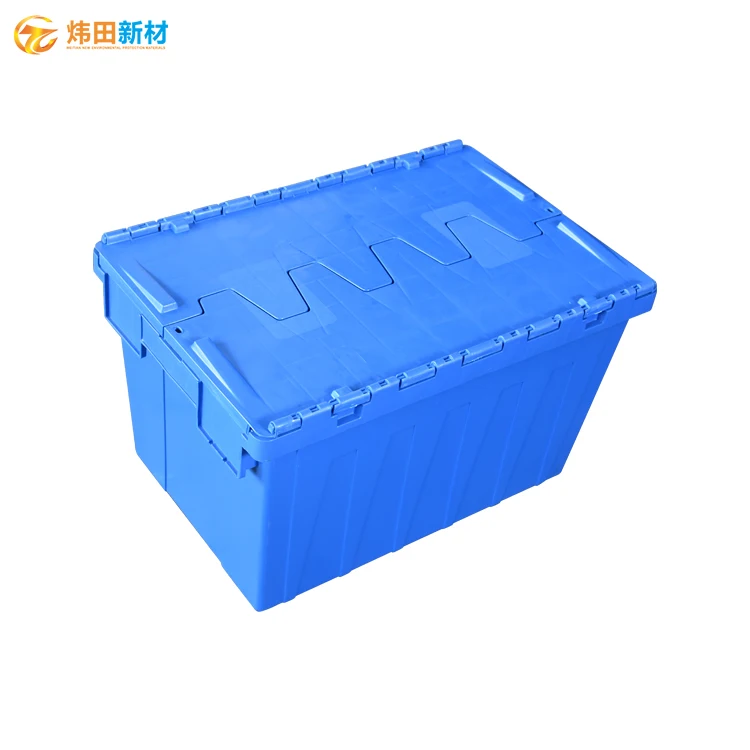 Пластиковая коробка с логотипом на заказ и большим размером на заказ, большая перемещающаяся логистическая пластиковая коробка 610x400