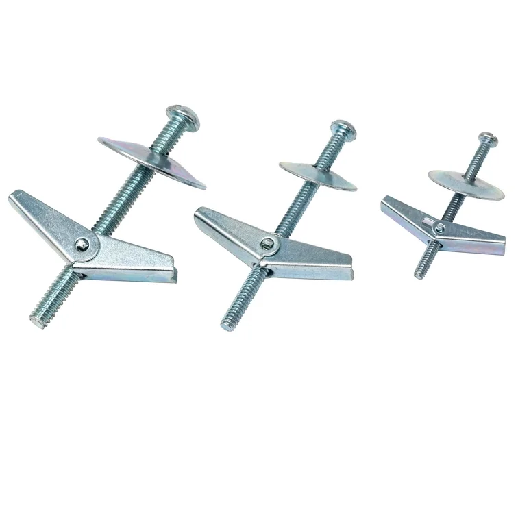M3 M4 M5 M6 M8 M10 M12 Custom size steel zinc plated spring toggle anchor/ spring toggle wing / butterfly spring toggle bolts