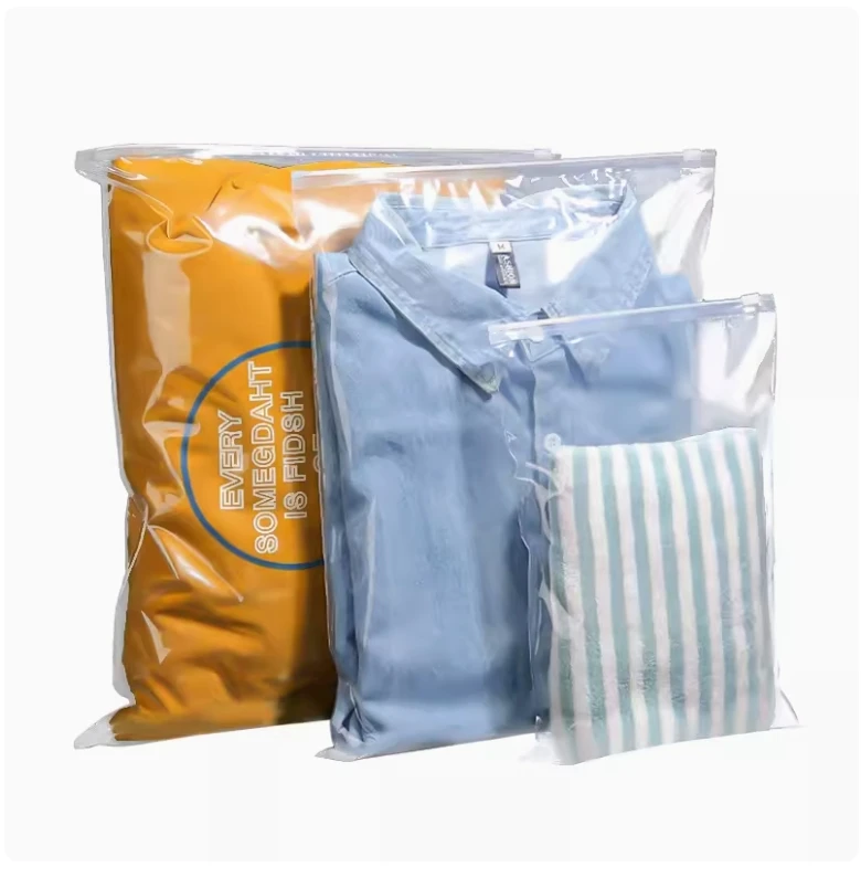 Hey! 100% Biodegradable Matte Frosted Transparent Custom Logo Printing Plastic Packaging Zip Lock Ziplock Zipper Bag