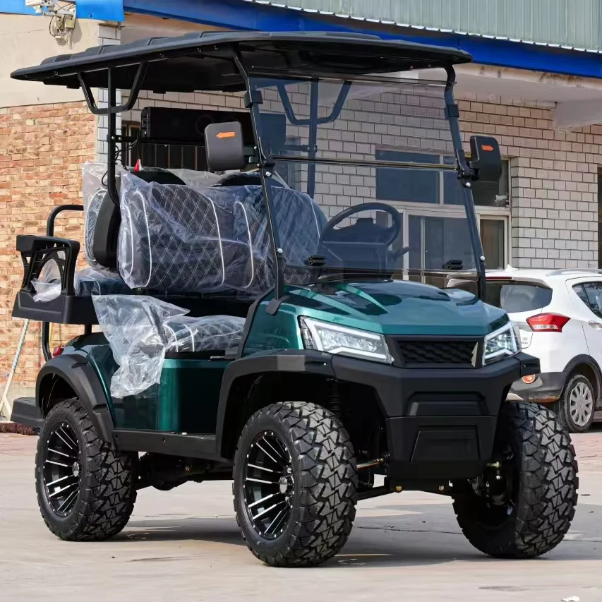 Custom Top Quality 48v Electric Push Golf Cart High Capacity 6 Seat Off Road Golf Cart