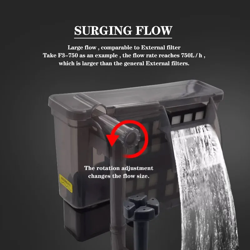 Fish Tank Filter Aquarium Accessories Hang On Filter Aquarium