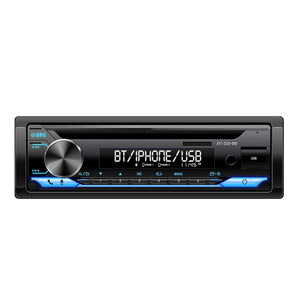 Hot Selling High Fidelity High Quality Universal Car Radio Stereo 1 Din With Bt Aux Usb Car Mp3 Player