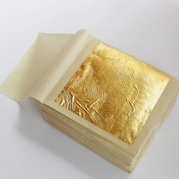 
10.9*10.9cm 23K genuine gold leaf for furniture home buddha decor 