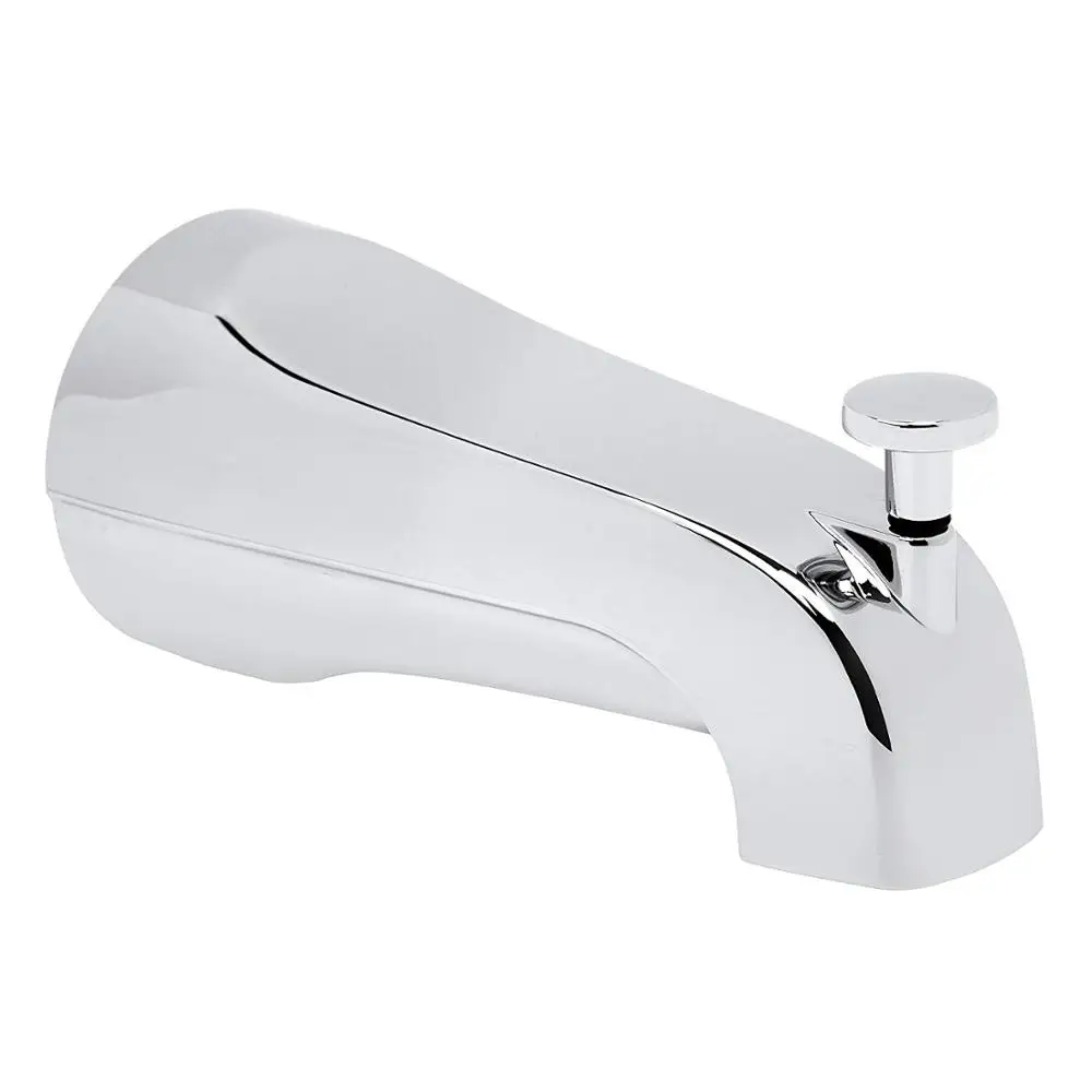 Bath Slip-On Diverter Tub Spout, 4 in in, Polished Chrome