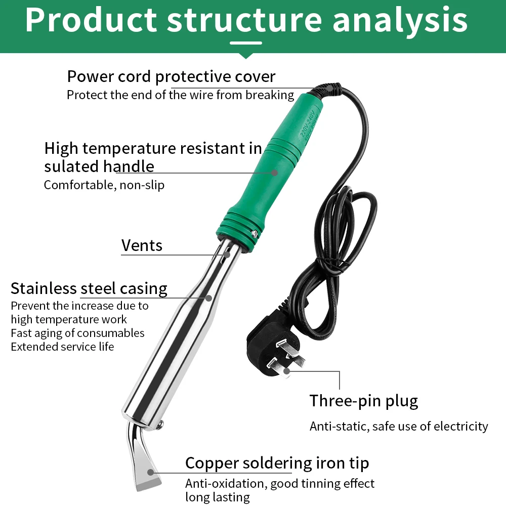 LUXIANZI 150W Electric Soldering Lron Kit External Heating Temperature Welding Repair Rework Tool