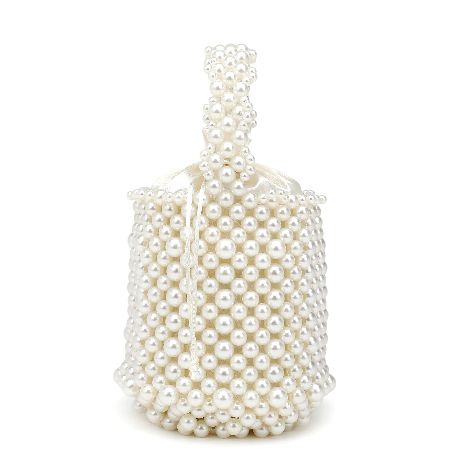 Сумка-мешок с жемчугом для вечеринки, сумка-клатч с жемчугом, ручка сумки с жемчугом