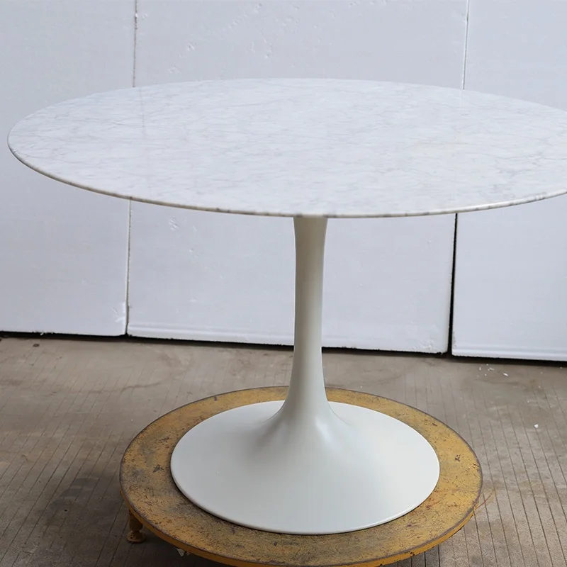 Modern luxury gold iron table with marble countertop Nordic Kitchen Restaurant Restaurant Cafe