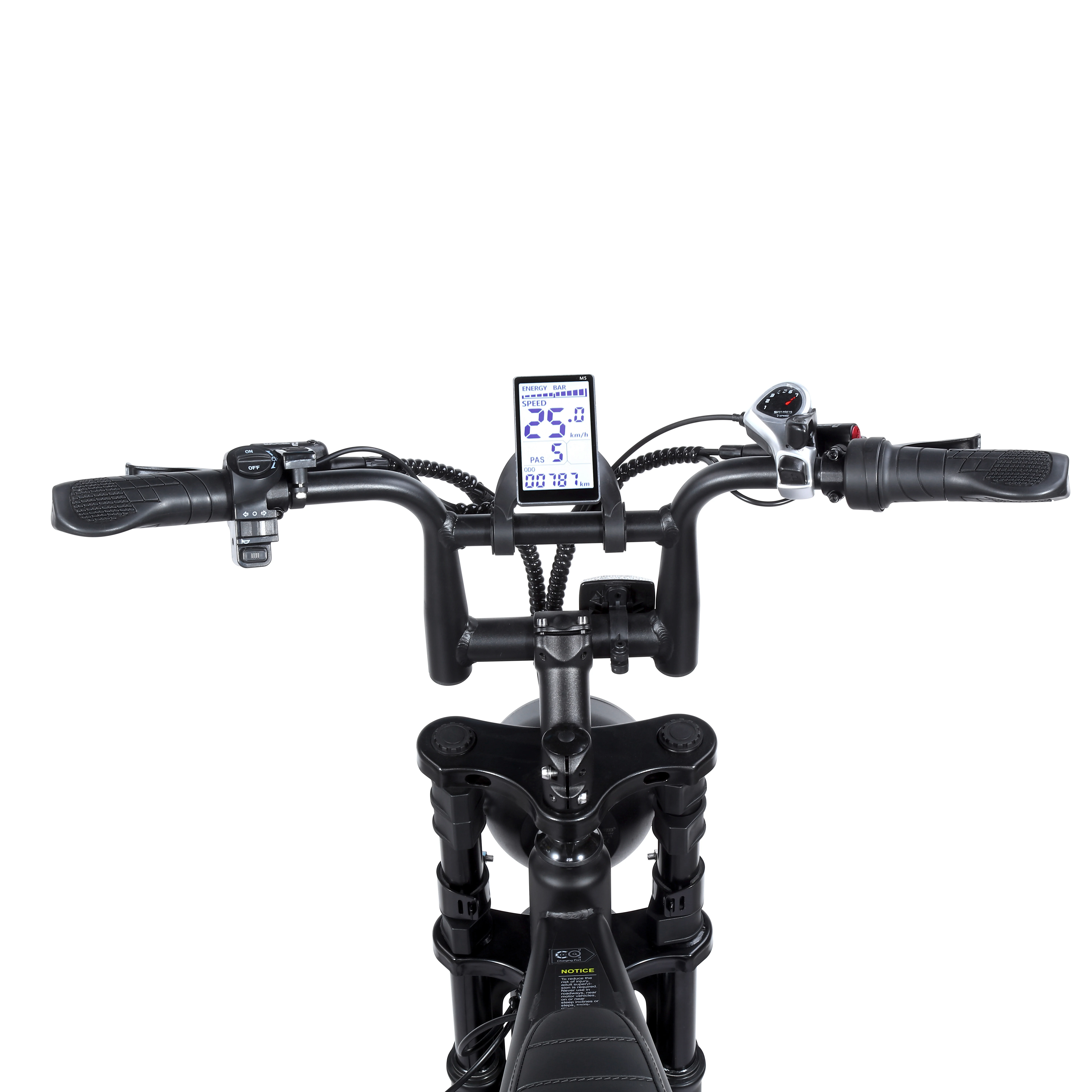 Li-Ion 15AH E-bike Толстая шина передняя подвеска цикл цифровой ЖК Fatbike OUXI V8