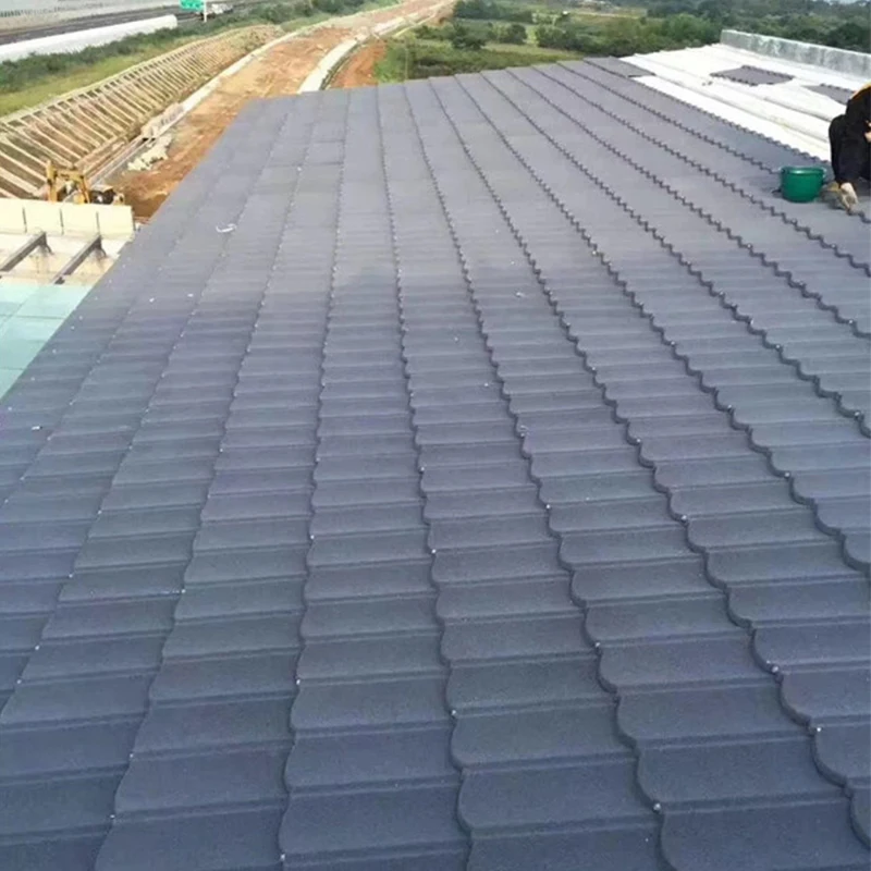 Newest building construction materials for house roof color stone coated metal roof roofing tiles