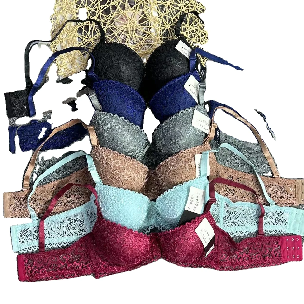 lace double push up wholesale bra underwire for women underwear Africa Egypt