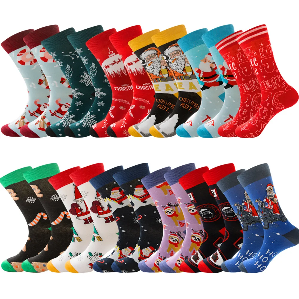 Fun Anime Socks Mens Dress Socks Wholesale Fun Novelty Holiday Christmas Crew Stockings Socks