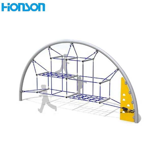 Factory Custom Toddlers Outdoor Rope Climbing Structure Theme Park Net Climber for Kids
