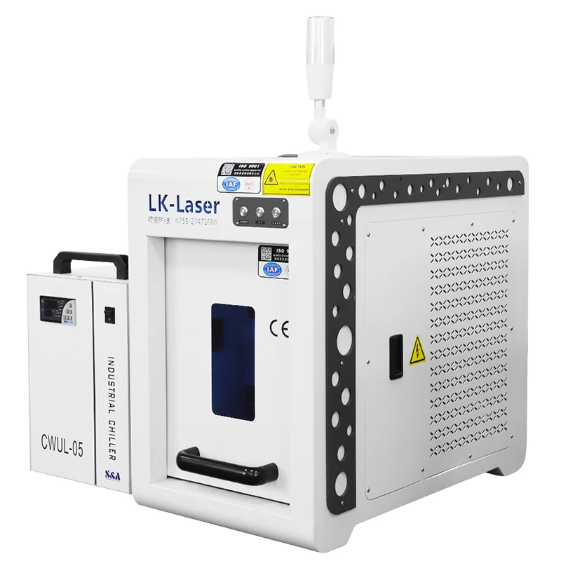Desktop Portable Raycus Small Power 3W 5W QR Code UV Fully Enclosed Fiber Laser Marking Machine