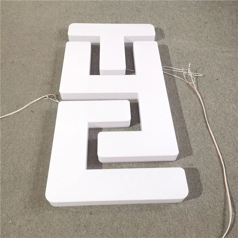 Outdoor Custom LED Lighted Signage Bending Machine Front Side Lit Channel Letter 3d Led Acrylic Letter