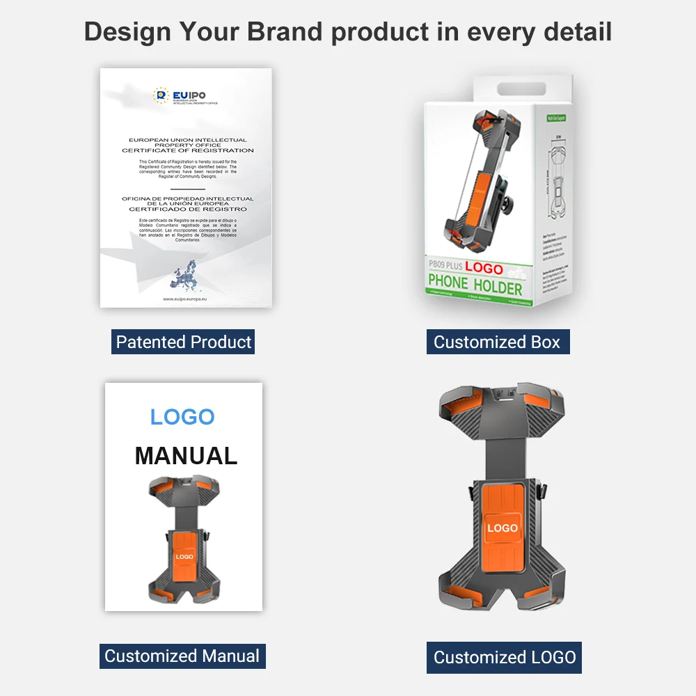 ODIER ANTI-SHOCK CYCLING PHONE HOLDER 360 degree Mobile Stand Anti-shock Shockproof Scooter E-Bike Bike Motorcycle phone holder