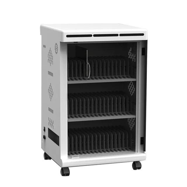School Teaching Tablet Charging Cart Charging cable freely retractable Charging Cart Tablet Charging Cabinet