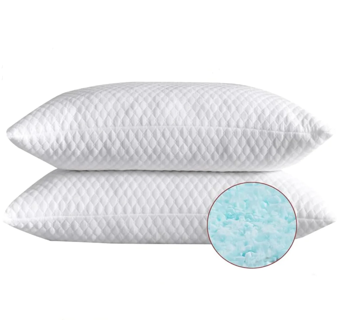 Shredded Memory Foam Pillows Ergonomics Sleep Pillow Adjustable Neck for Sleeping