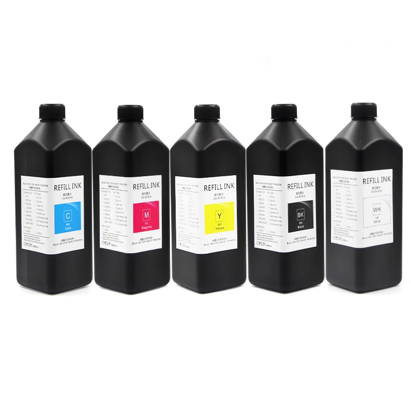 Supercolor 500ML Soft LED UV Ink Printer Price Transfer Film DTF Ink For EPSON XP600 L1800 Printhead