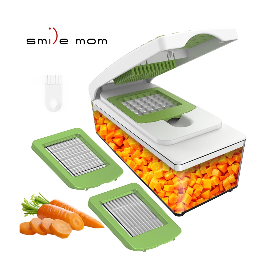 Factory Price Multifunctional Vegetable Onion Chopper with Filter Basket Vegetable Onion Cutter Slicer and Food Dicer