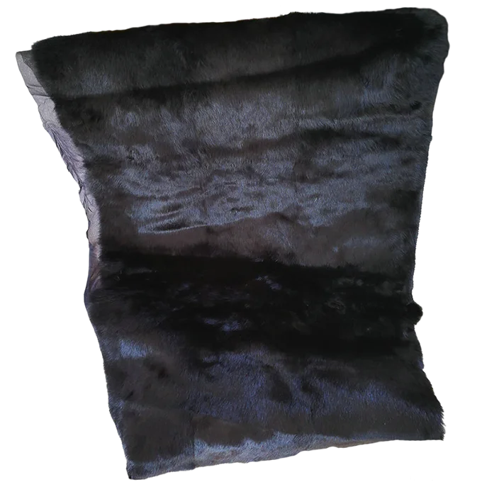 Factory A grade good quality soft fur Genuine chinese white rabbit fur throw rabbit fur plate