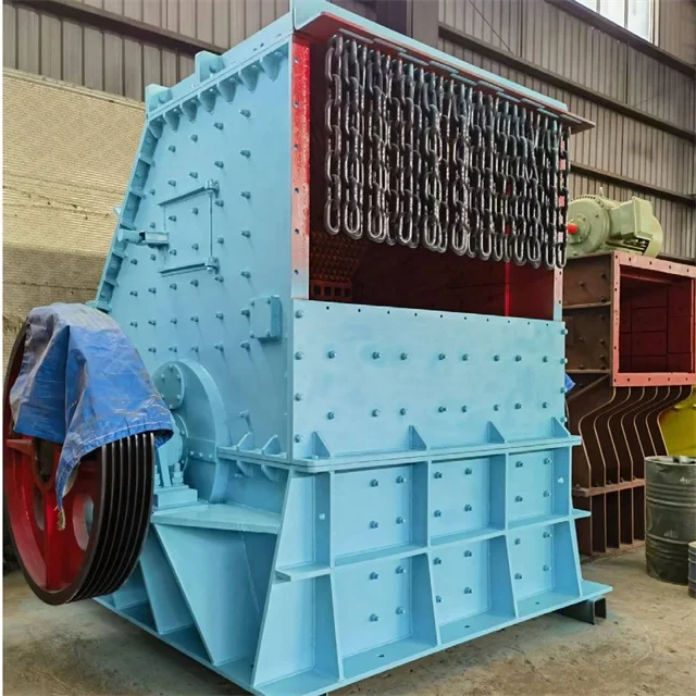 Limestone Impact Crusher Heavy Rotor Design / Box Type Hammer Mining Rock Crusher