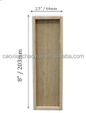 Wooden flip pencil case solid wood multifunctional stationery box customized wooden pine jewelry packing box