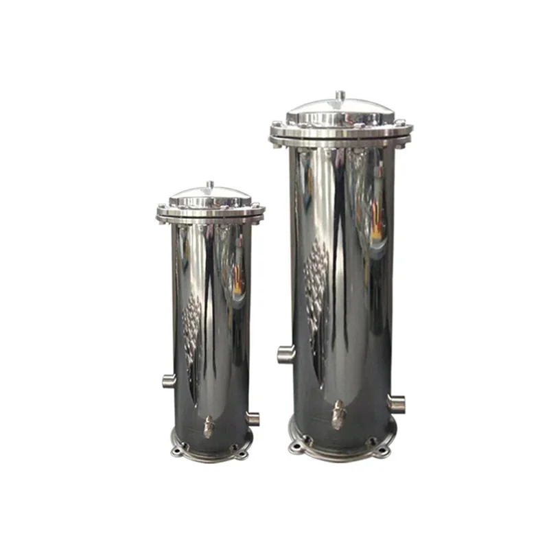 10 inches 3-core high flow stainless steel water filter housing chemical machinery equipment filter