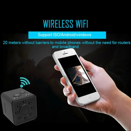 
HD Night Vision Waterproof Hidden Invisible Security Spy Camera Mini Wifi 