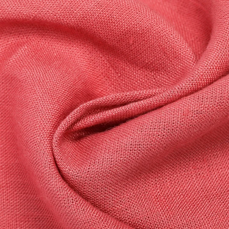 eco pure clothing shirting fabric linen woven linen home textile fabric roll