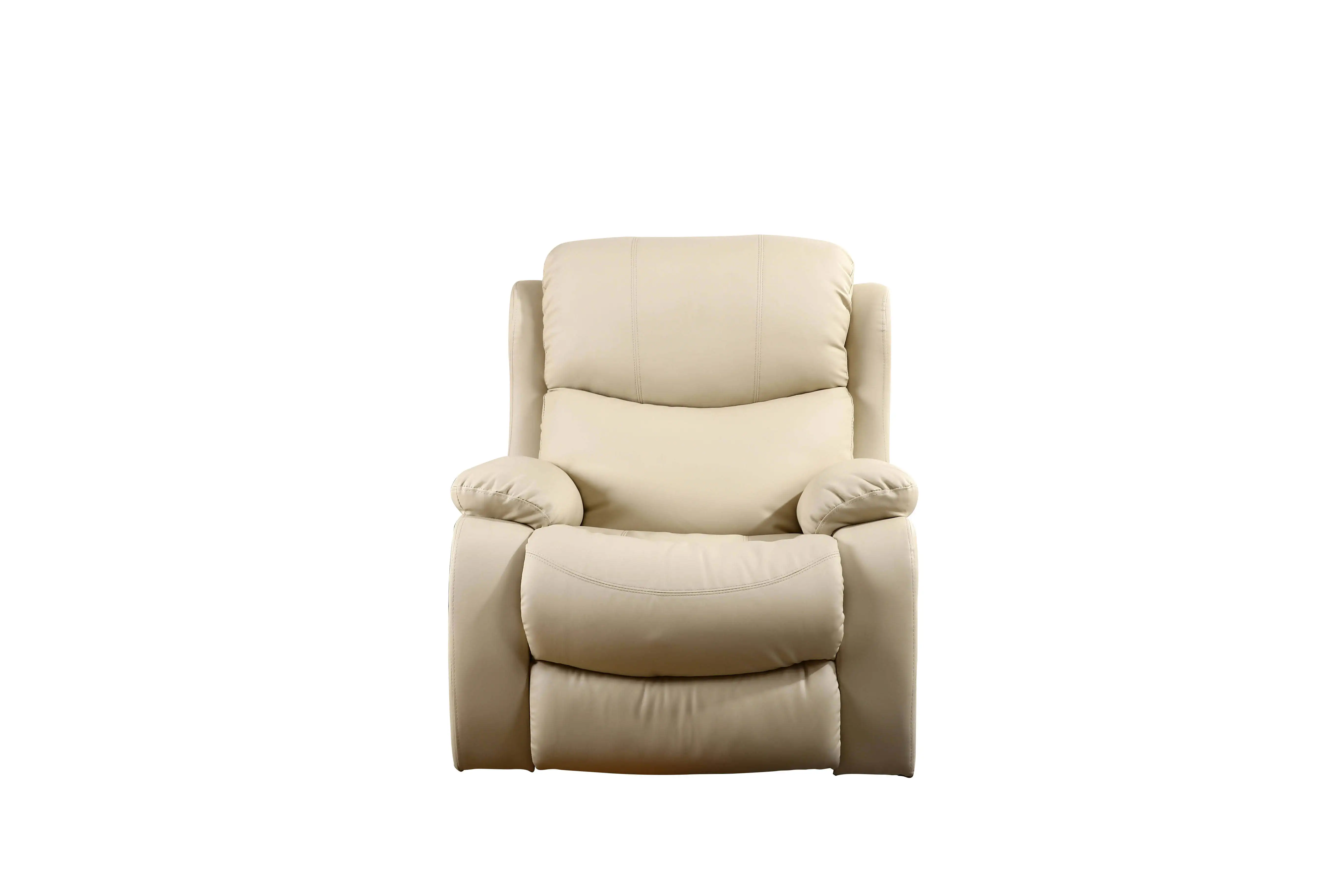 Modern Leather Sofa Home Theater Living Room Set Glider Pushback Living Room Factory Hot-Selling Pu Pushback Recliner Chair