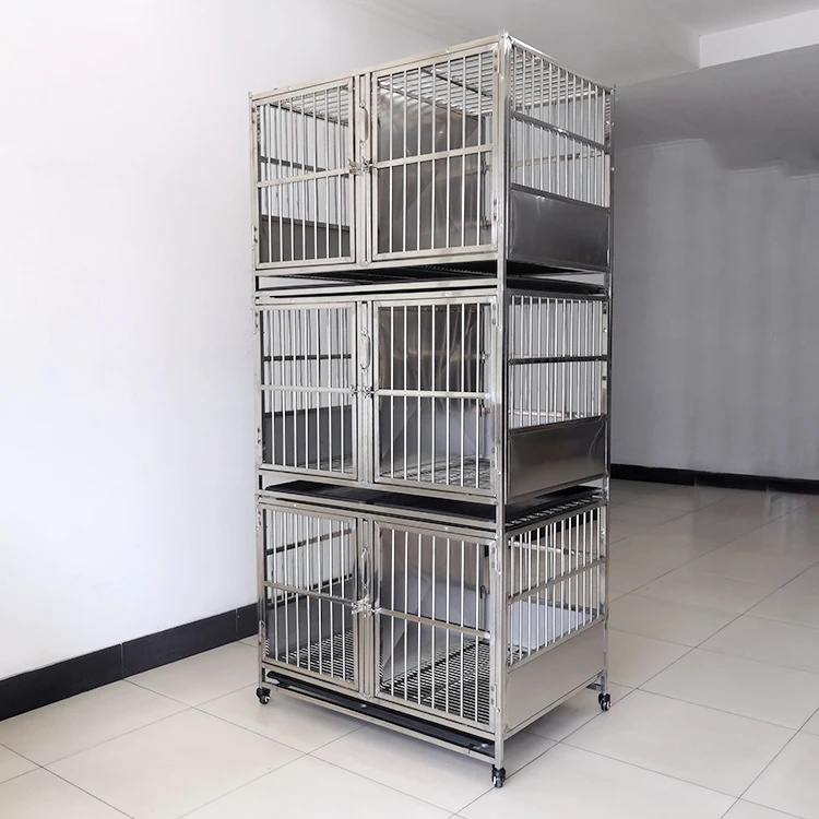 Foldable Collapsible Metal Large Xxl Cage Metal Kennels Stackable Dog Cages For Large Dog Wholesale Dog Crate
