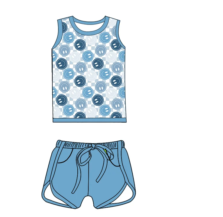 zs smile face pattern toddler girls jumpsuits baby rompers ropa de nino boys clothing sets