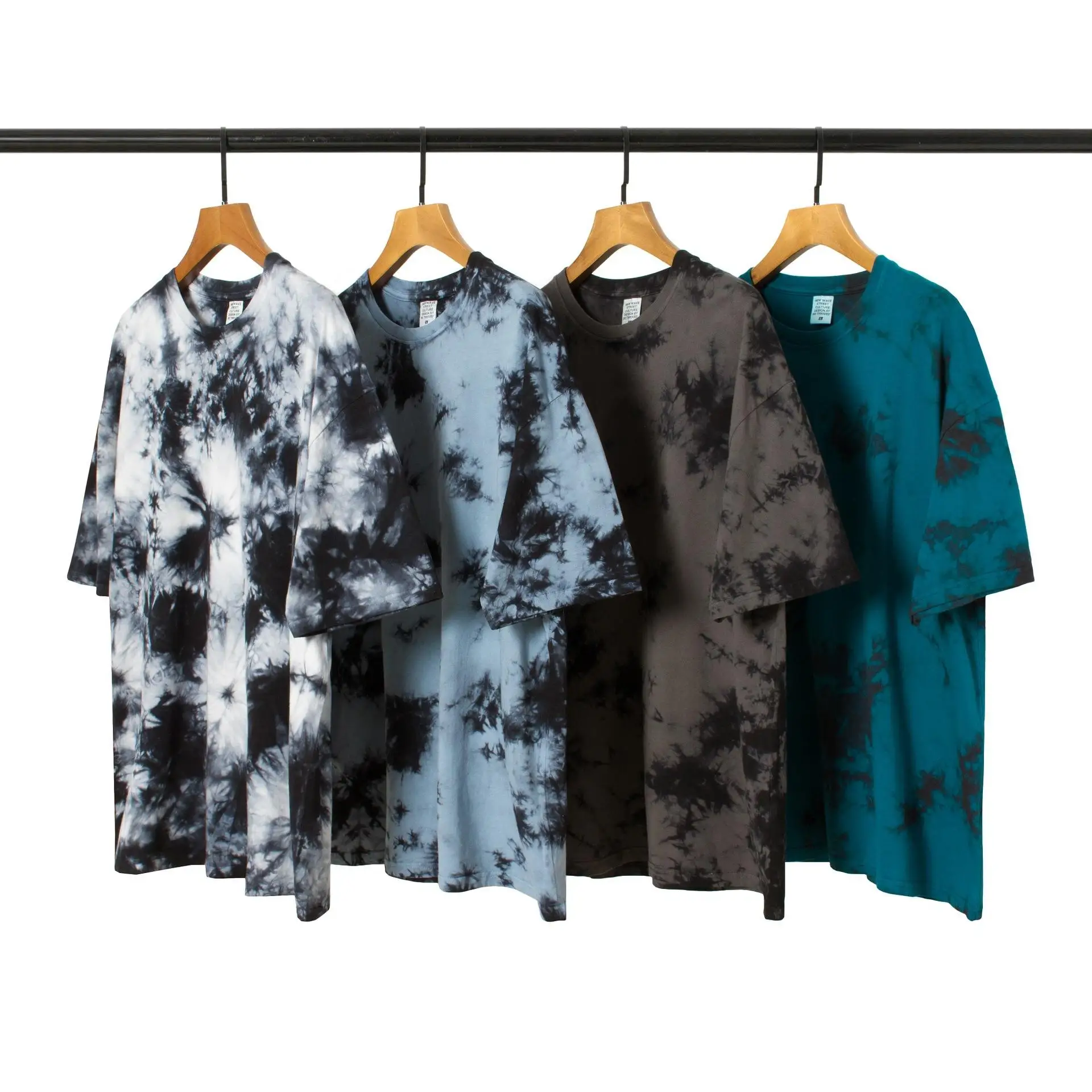 Футболка tie-dye из 95% полиэстера 5% спандекса