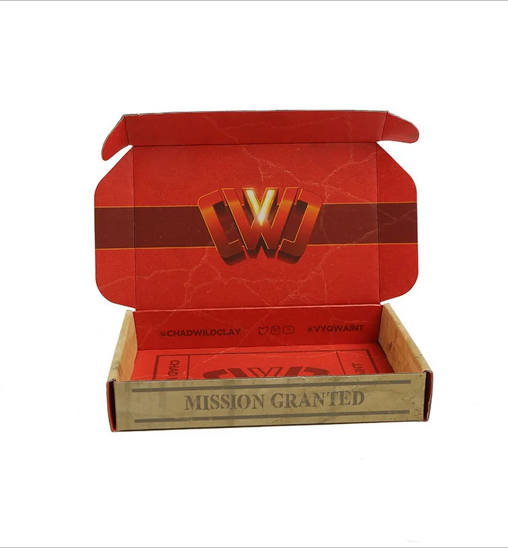 
Full color print on outside and inside corrugated gift box for shipping 