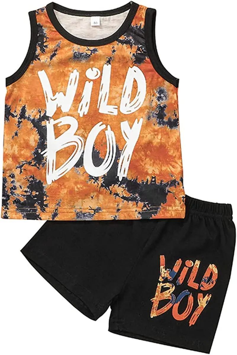 Kids Boys Vest Top Summer Sleeveless Clothing Fashion Tank Top