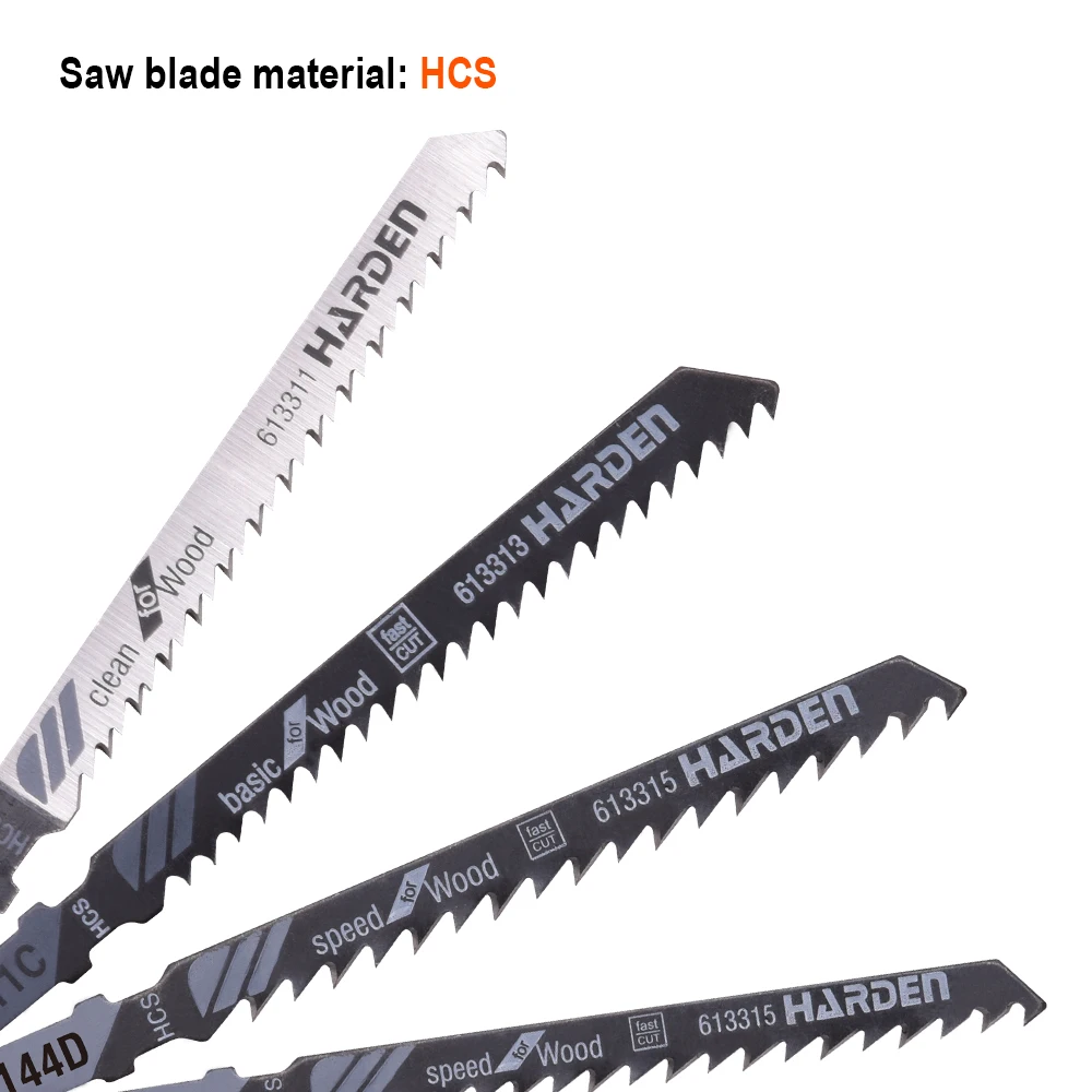 5Pcs Set Wood Curve Cutting Blades T-handle T144D for wood HCS Jig Saw Blades