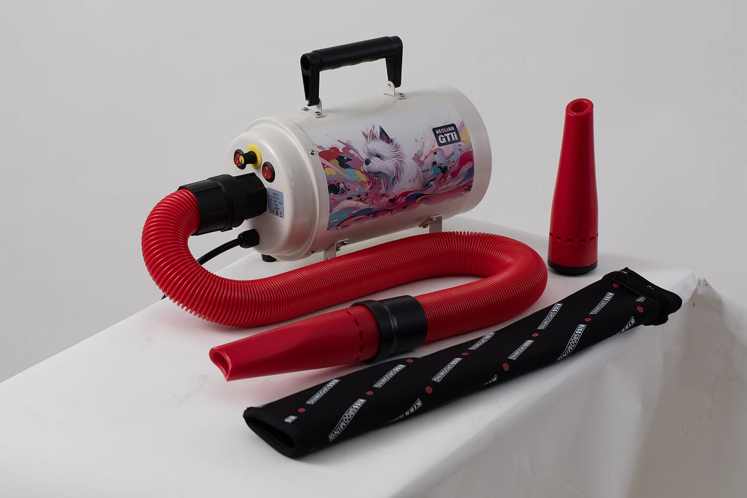 Durable AMETEK Motor Pet Dryer Adjustable Speed Dog Hair Dryer with Iron and Plastic Material for Cat Grooming