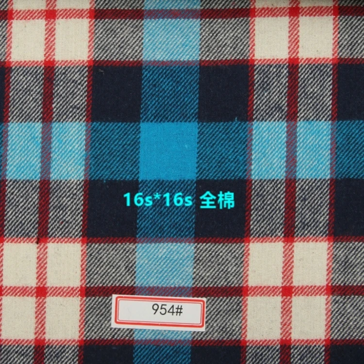 
Factory price fashion 16x16 cheap soft shirt fabric 100% cotton flannel for garment 