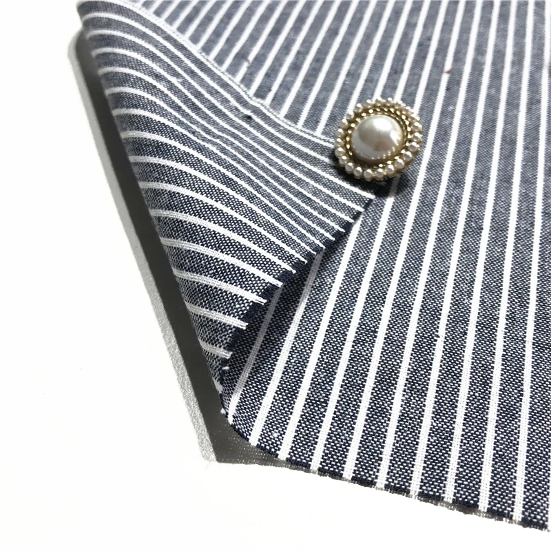 
wholesale school uniform skirt stripe polyester cotton recycle fabric roll 