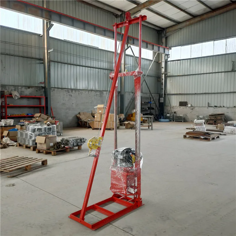 Borehole Water Well Drilling Rig China Mini Water Well Drilling And Rig Machine vertical portable sampling rig