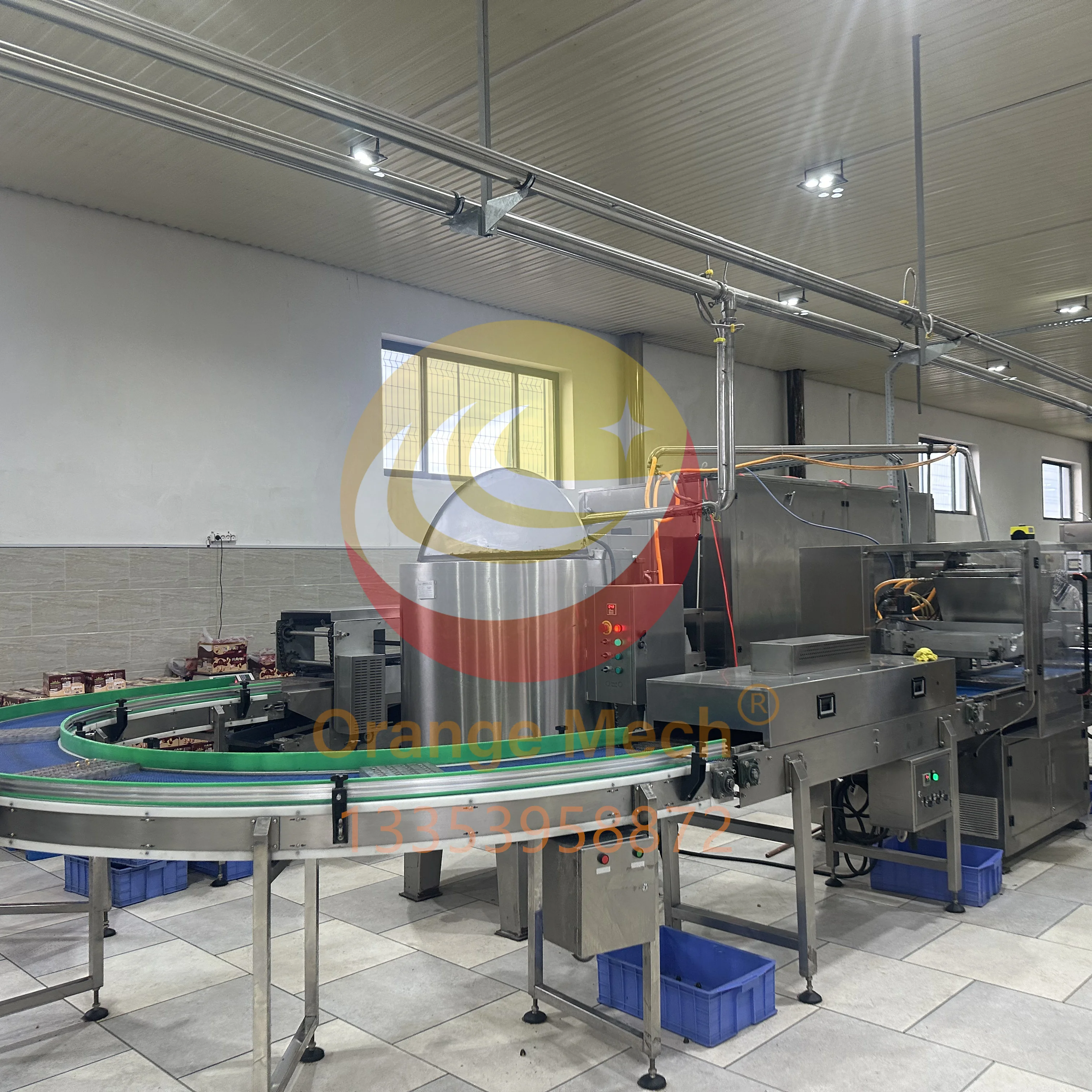 Professional Chocolate Molding and Tempering System Ideal for Large-Scale Chocolate Manufacturing